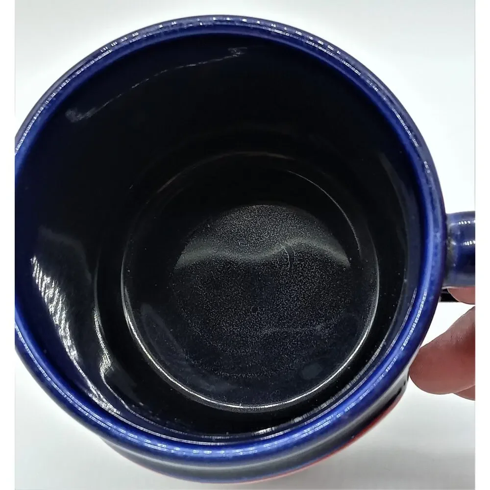 Mark Martin #6 Valvoline Racing Ceramic Coffee Cup Mug NASCAR Raised Blue